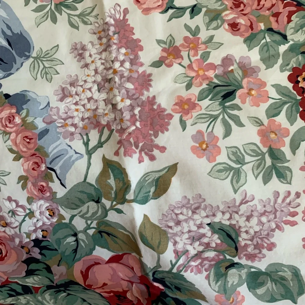 Vintage Ralph Lauren Allison Floral Curtains - Pink, Blue, Green